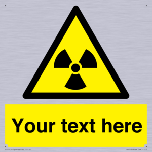 Custom Radioactive Material Sign